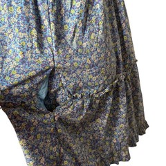 Universal Thread Tiered Mini Dress Size S Ditsy Floral Print Pockets Blue Ruffle