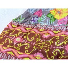 Altar&rsquo;d State Boho Floral Off Shoulder Midi Dress Pom Pom Tie S See Measurements