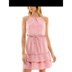Light Pink BCX Sleeveless Halter Dress.