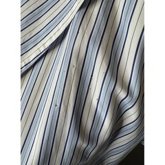 Sofie D&rsquo;Hoore Dina Striped Cotton Wrap Midi Dress Sky Blue White Size 36