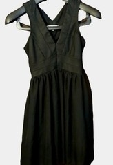 Bailey blue sleeveless kids dress layered black pleated polyester blend fit READ
