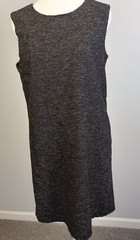 Vtg. Theory Women&rsquo;s 8 Black Wool Jumper Sheath Dress Sleeveless Classic Business