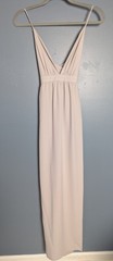 Park & Fifth Deep V Spaghetti Strap Dress Size 2 Dove Grey Bridesmaid