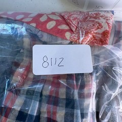 Easel Los Angeles Patchwork Tiered Midi Dress Womens Small Blue Red Boho Plaid