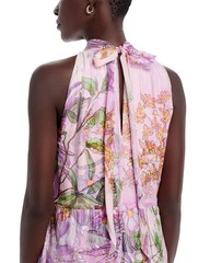 Johnny Was Riona Halter Maxi Silk Dress XL;NWT