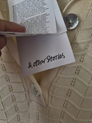 & Other Stories BNWT Cream Pointelle Midi Dress S 8