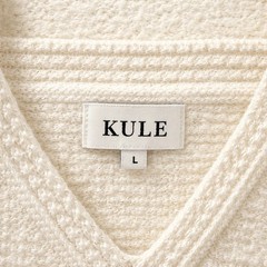 KULE The Esmee Dress Size L White Royal Blue Stripe Crochet Poplin Sundress