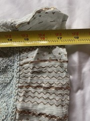 Me 2 Magic Light Blue Boho Maxi Dress Large