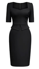 Black Womens Office, Business Casual Bodycon Dress