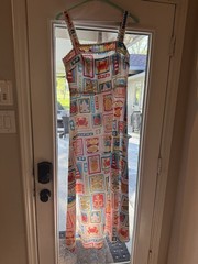 SundayUp Multicolor Geometric Print Maxi Dress Sleeveless Strappy Size M