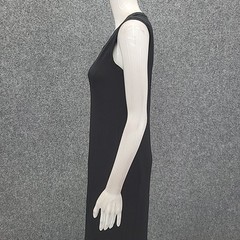Isaac Mizrahi Live Womens Sleeveless V-Neck Trendy Dress XX-Small Size Black