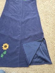 The Quacker Factory Womans Fall Sunflower Sz 10 Jumper Dress Embroidered Beaded