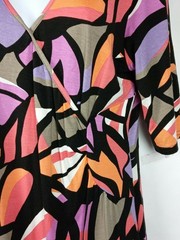 Modern Artistic Casual Chic Dress Size Large Abstract Picasso Style Multicolor