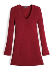 Women Peruvian Connection Dress Burgundy Alpaca M