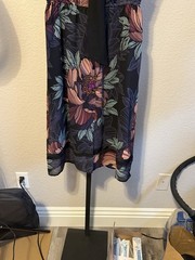 Maeve Anthropologie Brelin Floral Print Cutout Back A-line Dress XS