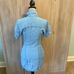 GUESS Chambray Shirtdress Dress denim blue lightweight western coastal office XS