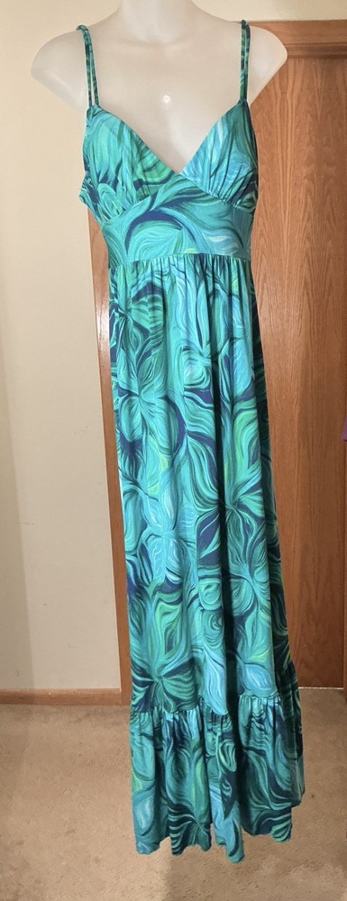 Bisou Bisou Michele Bobot MODEST SWIMWEAR Maxi Nylon Beach Swim Dress