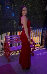Windsor Red Floral Lace Square Neck Strappy Mermaid Long Gown Dress M