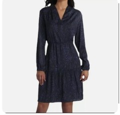 NEW! Gigi Parker Blended Leopard Eclipse Tiered Mini Dress SIZE M