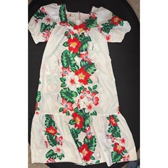 authentic Aloha Hawaiian Fashions Womens Floral Paradise Muumuu Dress Small