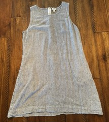 J.Crew Women’s Size 4 Blue and White Striped Tank Dress with Pockets!