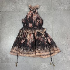Zimmermann Style 8974 Dress Women&rsquo;s Size 1 Floral Multicoloured Halter