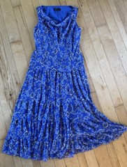 None New York Dress Size 14 Cowl Neck Flowy Lined Pretty!!