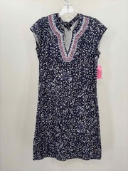 Pre-Owned Hatley Navy Size Small Knee Length Short Sleeve Dress
