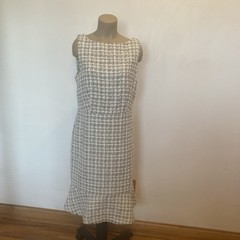 Ann Taylor size 12 multi-color mid calf midi sleeveless dress Fall and Winter