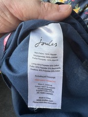 Joules Original Blue Floral Sunbird Dress Size 10 Tropical Bird Summer