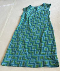 Mexicali Blues Womens Teal Turquoise Green Woven Cotton Dress Sz L(M)used