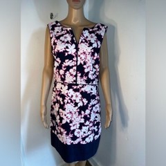 Tommy Hilfiger,12, sleeveless, midi floral, Rounded color into a V-neck ,rear zi