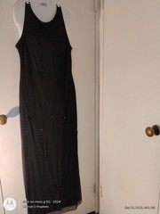 RIMINI Evening Gown Halter Spaghetti Straps Decorative Streaming Appliques 12