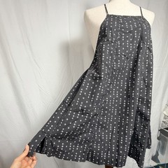 Free People Charcoal Grey Floral Halter Sundress,cottagecore, boho,flowy cotton