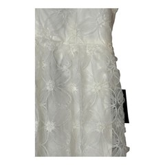 Lulus Radiate Elegance Ivory Floral Tulle Midi Dress Women Size XS NWT