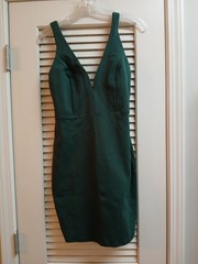 Lulus Emerald Green Size Medium Perfect Pick Bodycon Mini Dress Dance Going Out