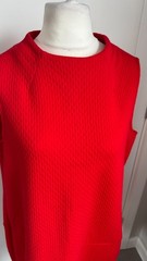 M&S Collection Red Textured Sleeveless Pocket Tunic Shift Dress XL UK 20 B18