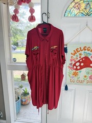 Disney Pixar Cars Lightning McQueen Women’s Dress Size 4 Red Torrid