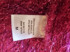 Salty Pink Metallic 60% polyester 20% Acrylic 20% Metallic Dress Women&rsquo;s M A2