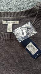 G.H Bass & Company Gray 3/4 Sleeve Pullover Knit Sweater Dress Size Small NWT