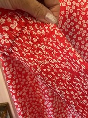 New Never Fully Dressed Red & White Floral Design Midi Delores Dress,UK12
