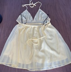 forever 21 open back halter mini dress