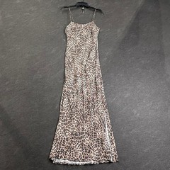 Z SUPPLY Cielo Leopard Midi Dress Women&rsquo;s Size M Desert Tan ZD253232