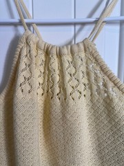 Forever 21+ MermaidCollection BeachCover Knit Midi Cream Crochet Dress Womens 1X