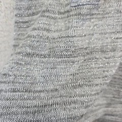 AGB Sweater Dress Womens L Gray Mock Neck Cozy Cable Knit Metallic Luxury Boho