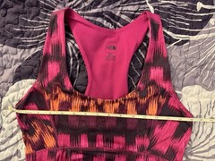 The North Face Tank Dress Womens Small Pink Geometric Athletic Racerback Stretch