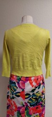 Ascot Shift Multicoloured Sleeveless Dress Size 10 Uk