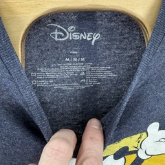 Disney Mickey Mouse The Original Medium Blue Cotton Poly Blend