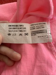 Devotion Small 100% Silk Light Pink Strapless Maxi Dress