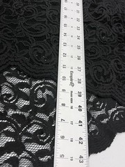 Torrid Dress Womens Black Lace Adjustable Straps Lined Scalloped Trim Stretch